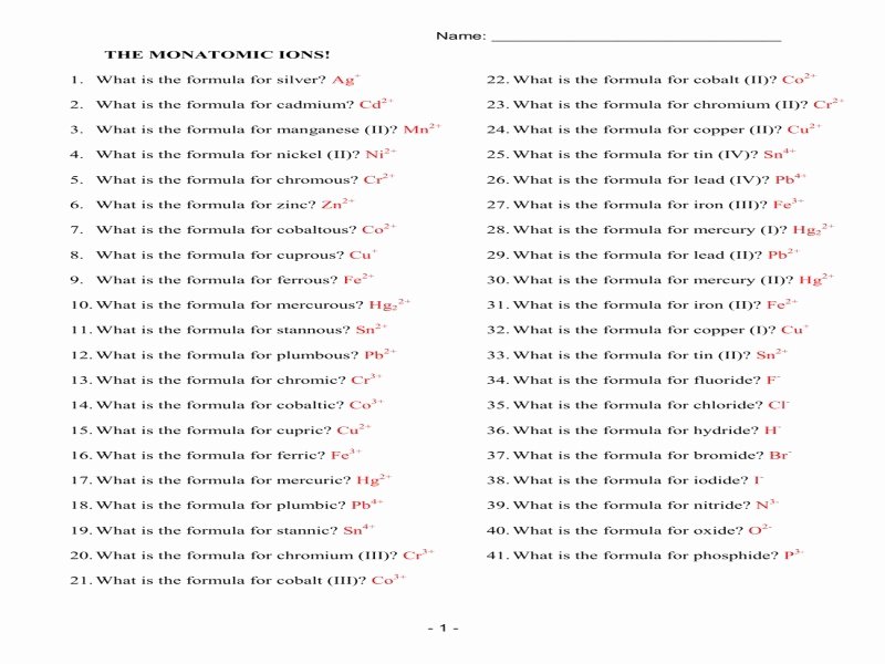 Writing Ionic formulas Worksheet Beautiful Writing Binary formulas Worksheet Answers Free Printable